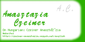 anasztazia czeiner business card